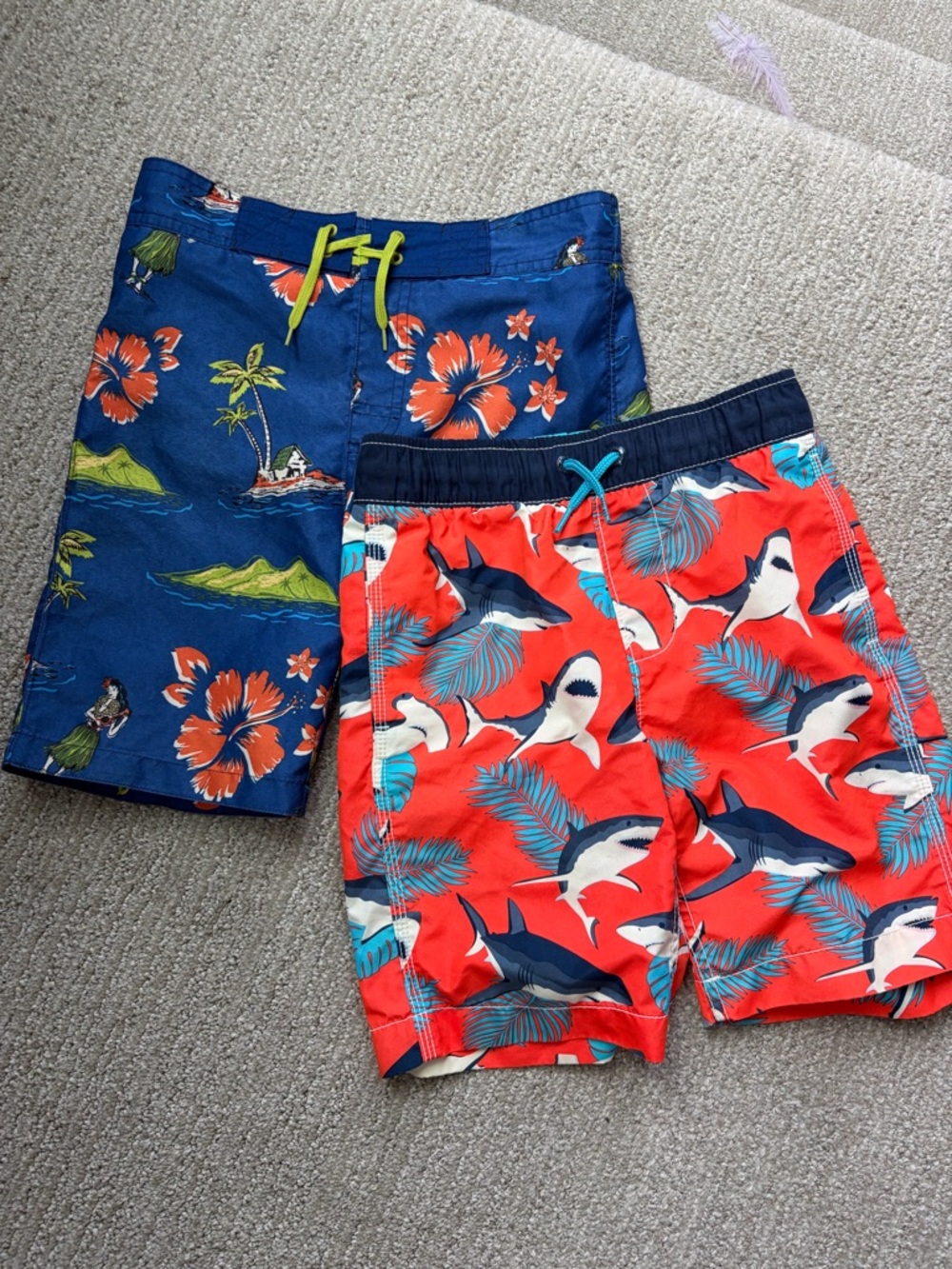 Gap and Gymboree Set of Swim Trunks in New Condition. Size 6 New Condition!